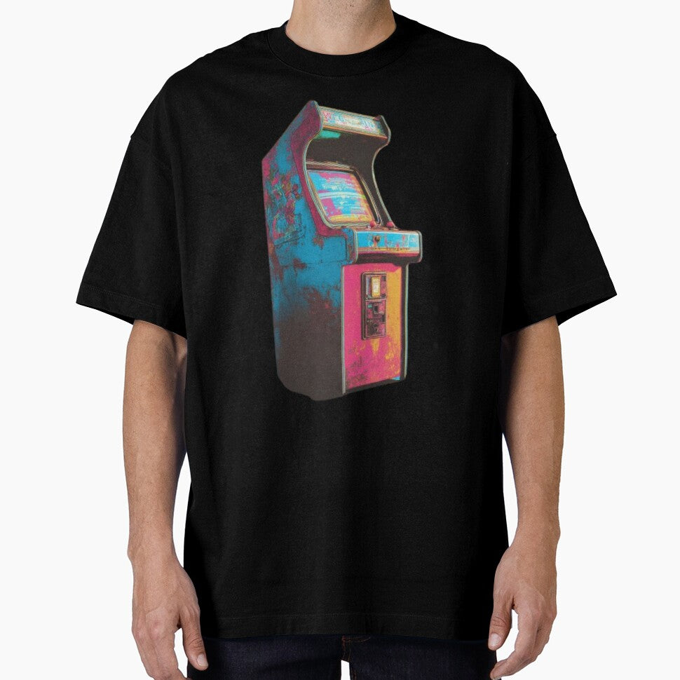 Retro Arcade Machine – Vintage 80s Gaming Aesthetic by AlexLineArt