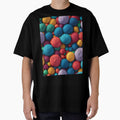 Colorful Knitting Balls of Yarn Pattern Design Print by randomtdesigns