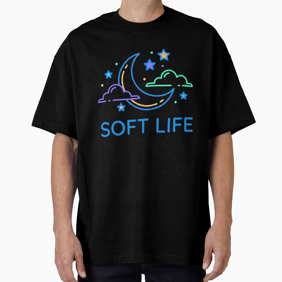Soft Life Minimalist Moon & Stars Pastel Aesthetic by Tamer ⭐⭐⭐⭐⭐