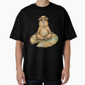 Zen Capybara Meditation - Watercolor Chill Vibes Art by MaynyStudio