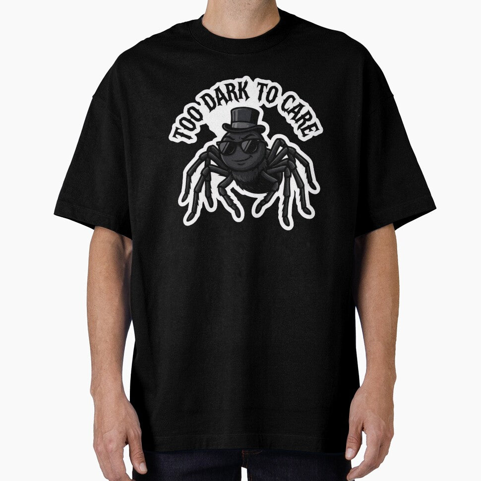 Too Dark To Care - Cool Goth Spider Sticker by EnigmaticGoth