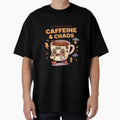 Running on Caffeine & Chaos – Hyper Coffee Cartoon Design by Art-Tacos