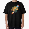 Flying Taco Rocket Space Adventure Cartoon by DailySparks