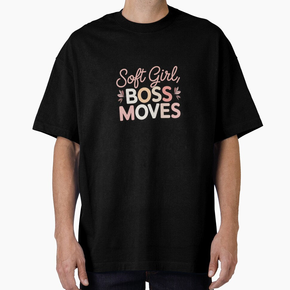 Soft Girl Boss Moves. Feminine Power Aesthetic Typography Design by Aarvya Fashion Club ( A.F.C )
