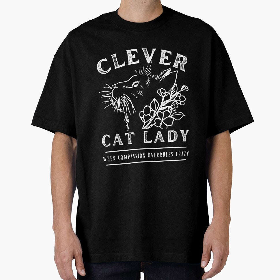 Clever Cat Lady (not crazy) - White by DPingBirdie