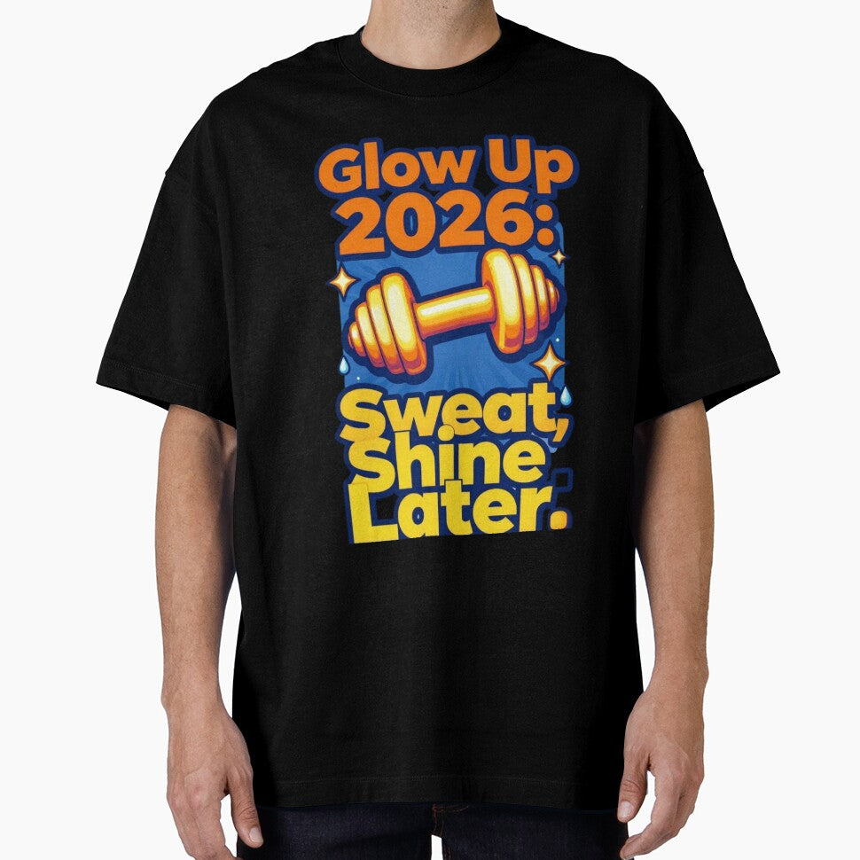 2026 Glow Up Fitness Tee by KAUKUDESIGNS