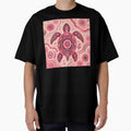 Pink Aboriginal Art Colorful Dot Painting Abstract Pattern by AMICO77