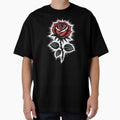 Tattoo Style Gothic Rose Burst Background Dark Floral Art by Say It With Ink