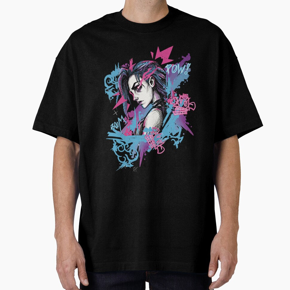 Jinx Explode Hand Drawn Chaos Art by PrincessLavinia