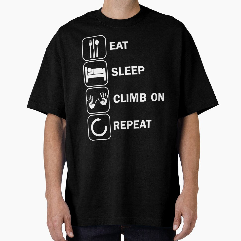 Eat Sleep Climbing Motif Boulder Motif by DerNerd