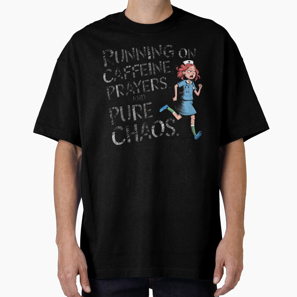 Running on Caffeine, Prayers and Pure Chaos | Funny Student Nurse by CuteDesignables