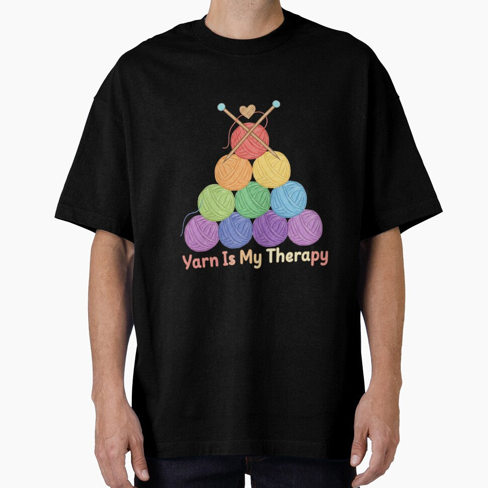 Yarn Is My Therapy – Cozy Knitting & Crochet Lover Shirt by harinshop ⭐⭐⭐⭐⭐