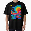Neon Psychedelic Landscape – Trippy Pop Art Urban Dream by PLUSHIWORLDtm