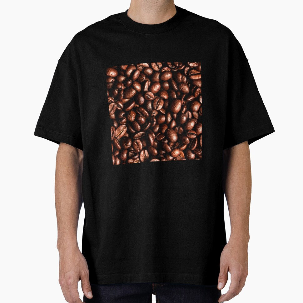 Coffee bean brown coffee pattern design best gift for coffee lover by conceptDVS