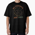 No Thoughts Just Vibes Sleeping Cat on Moon by V-ZRO
