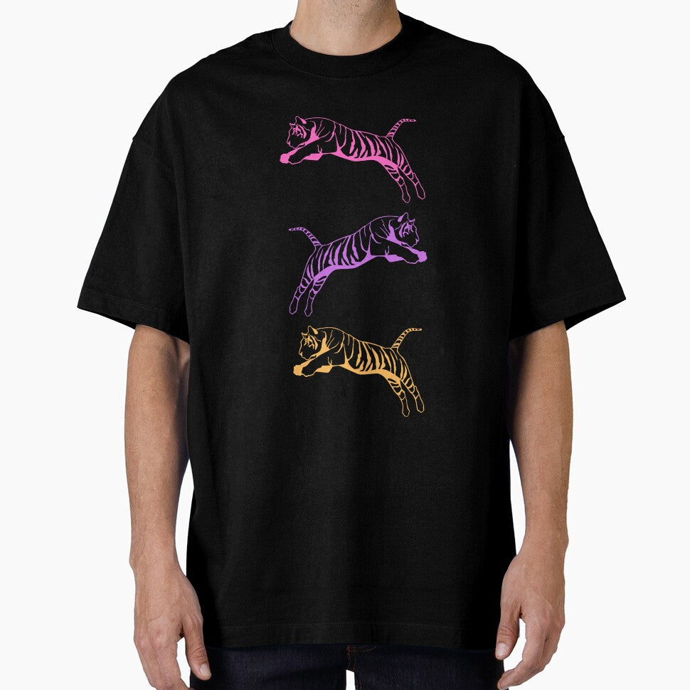 3 preppy tigers in pink, purple and yellow by SUUSCK ★