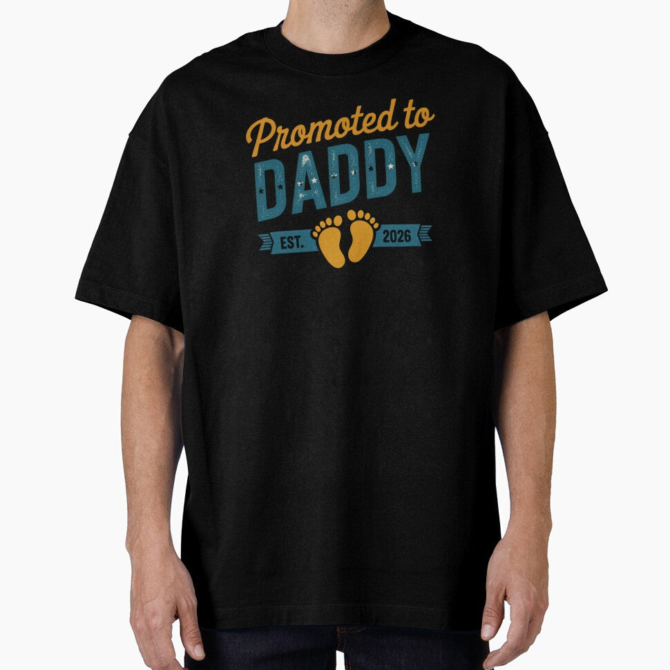 Promoted To Daddy Est. 2026 New Dad Expecting Father Announcement by CORJIDOG-ART