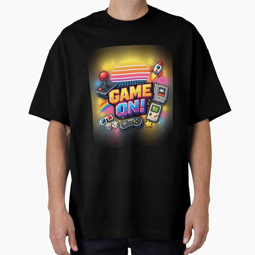 Gaming 80s: Game On – Retro 80s Gaming Illustration by Arte Cartoon From TagTeam Group