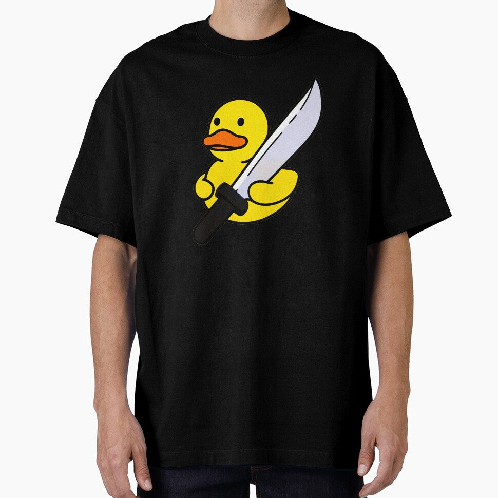Rubber duck holding a KNIFE by babu-babu-