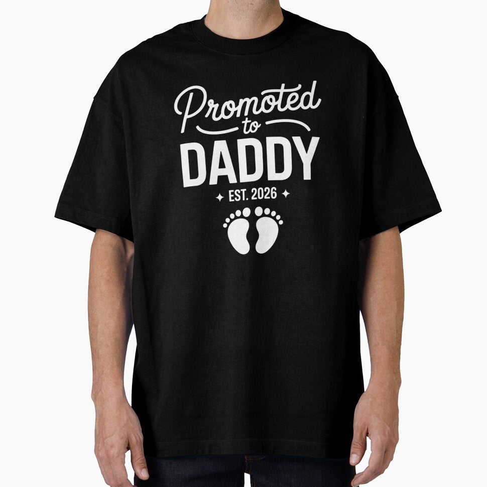 Promoted to Daddy Est 2026 New Dad Pregnancy Reveal Baby Announcement by Gogetgiggles