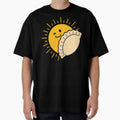 Dumpling Solar Eclipse Funny Food Space Pun Illustration by NaturEdeN