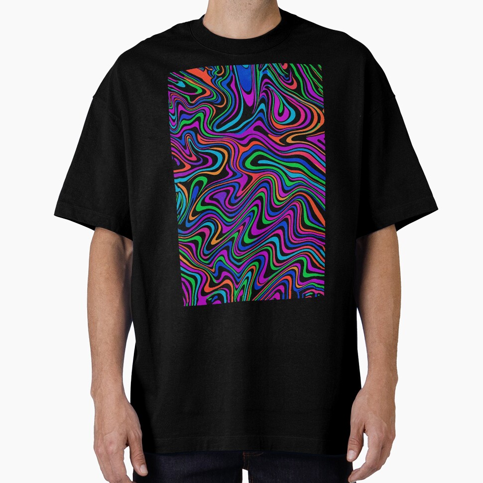 Psychedelic Neon Swirl Pattern – Trippy Abstract Design for Color Lovers & Rave Style Gifts by weirdfishes123