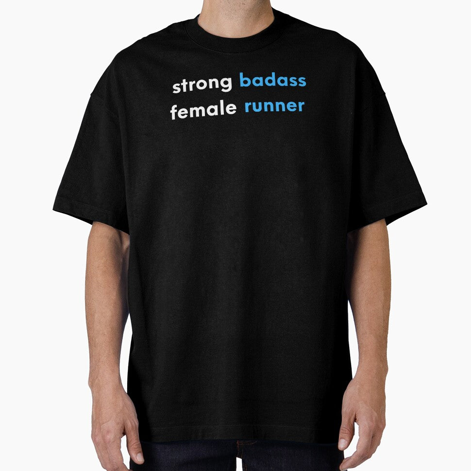Strong Female Badass Runner by Runner's High