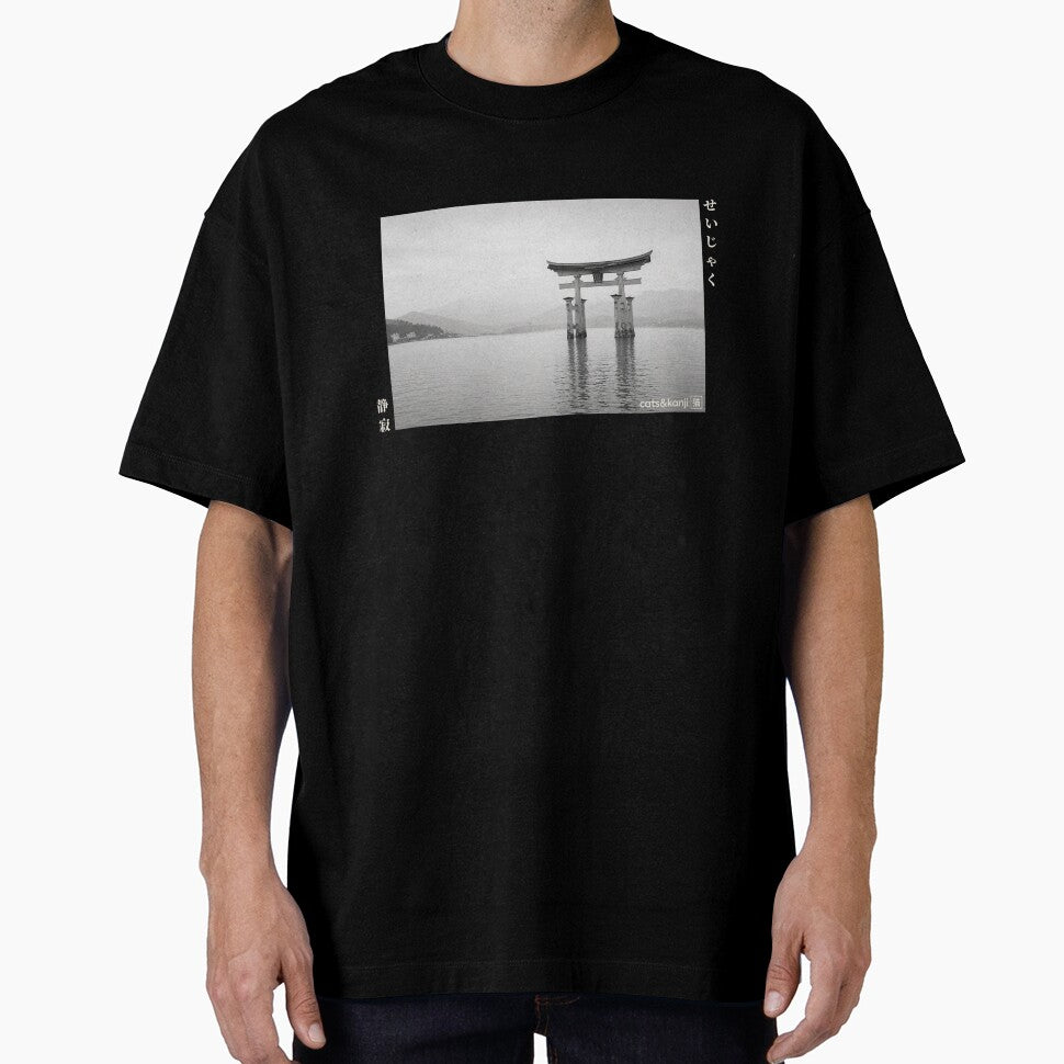 Torii Gate Shirt | Sacred Silence 静寂 Sacred Japan Landscape Design by Cats&Kanji