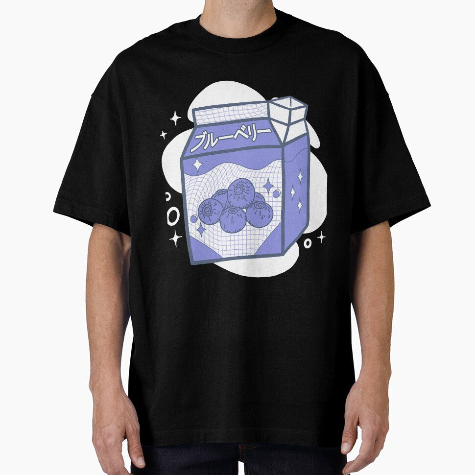 Blueberry Milk Japanese Kawaii 90s Otaku by KellyPeter7195