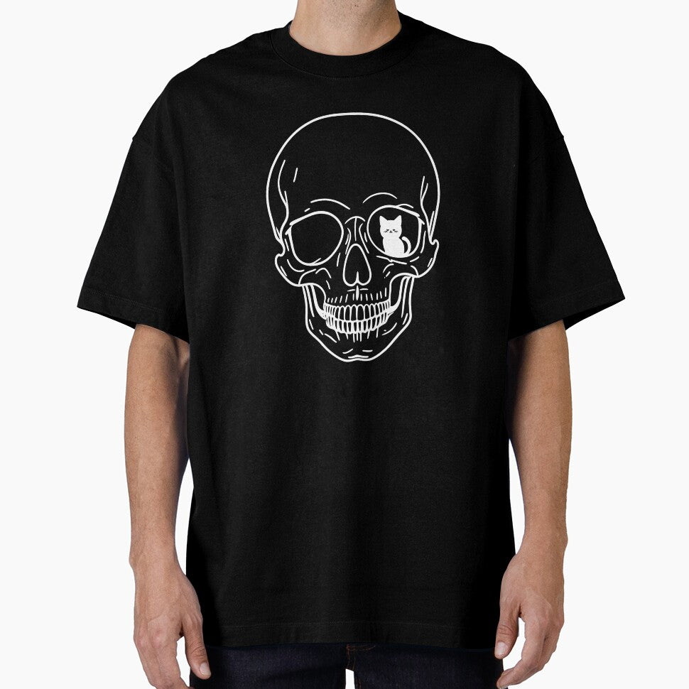 Skull Cat Art by Kina-design