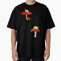 Cute Frogs on Toadstools by gildedfinches