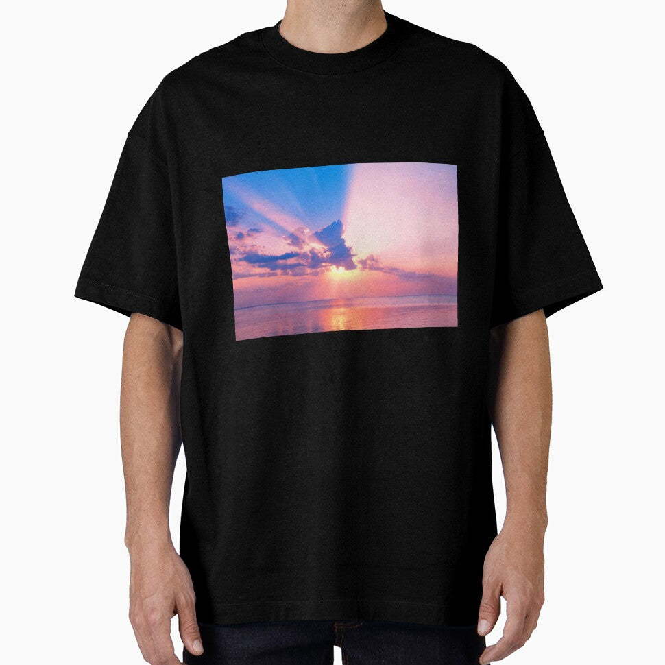Cotton Candy Pink Ocean Sunset, Pink Beach Sunset by newburyboutique