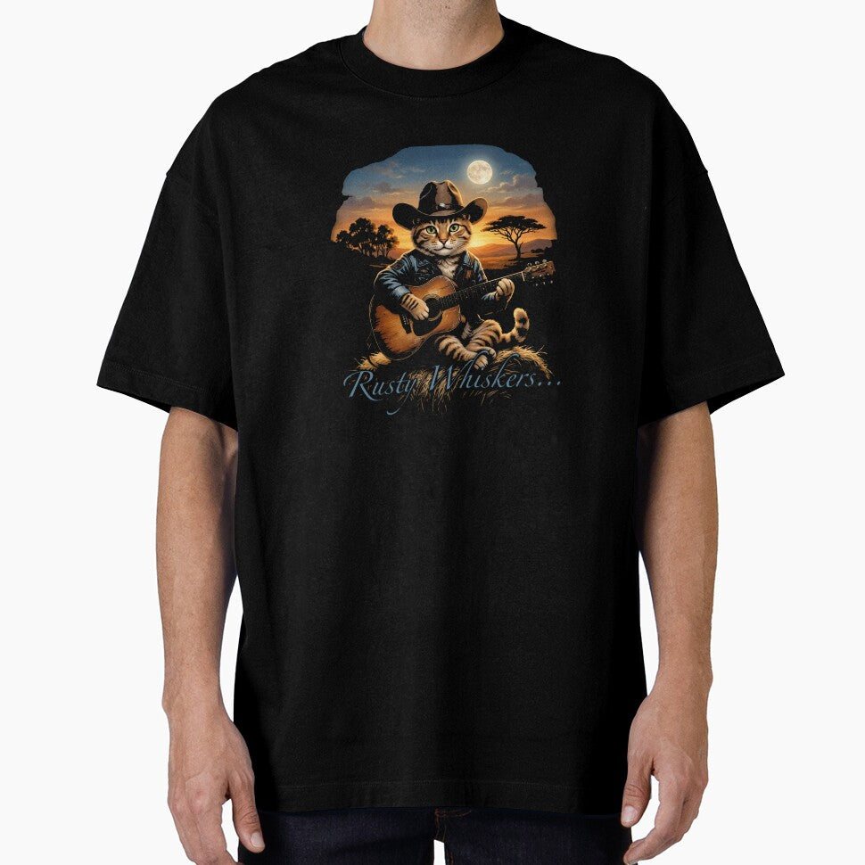 Rusty Whiskers Oversized T-Shirt by Voila-creative