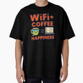 WiFi + Coffee = Happiness | Funny Digital Nomad Quote by WearTheArtx