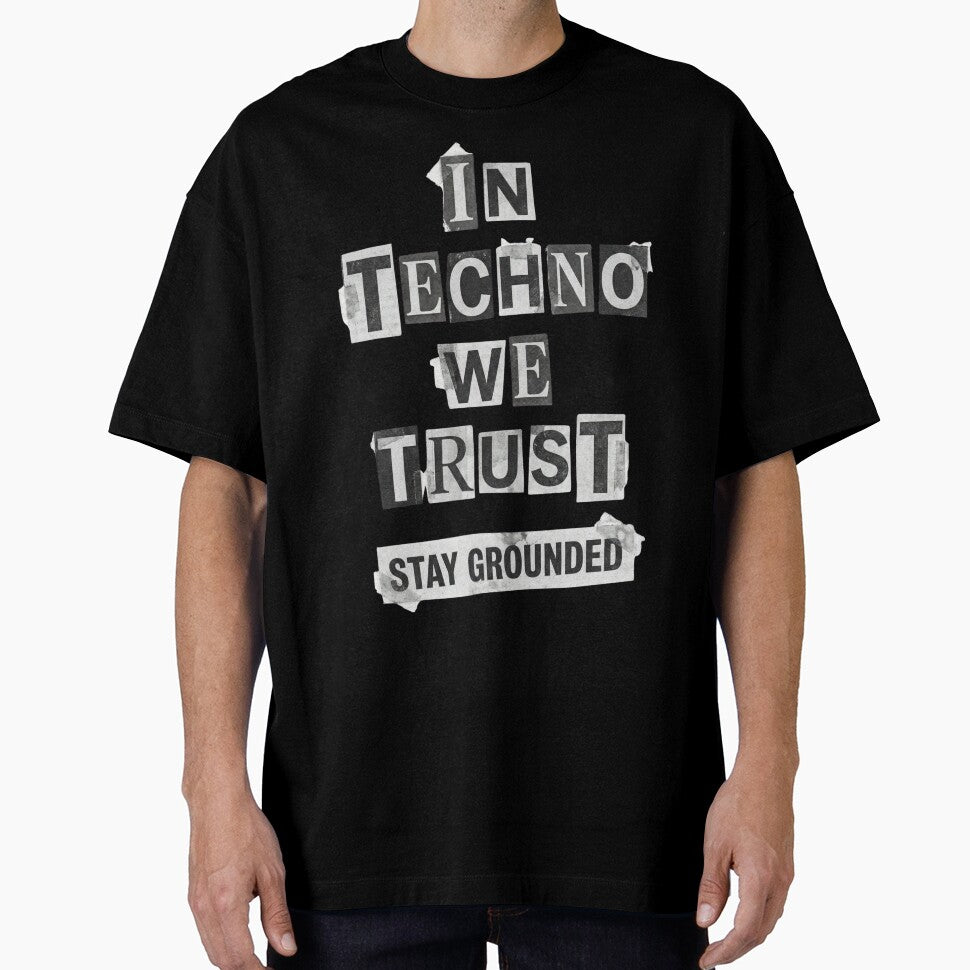 In Techno We Trust Punk Ransom Note Collage by RaveNamaste