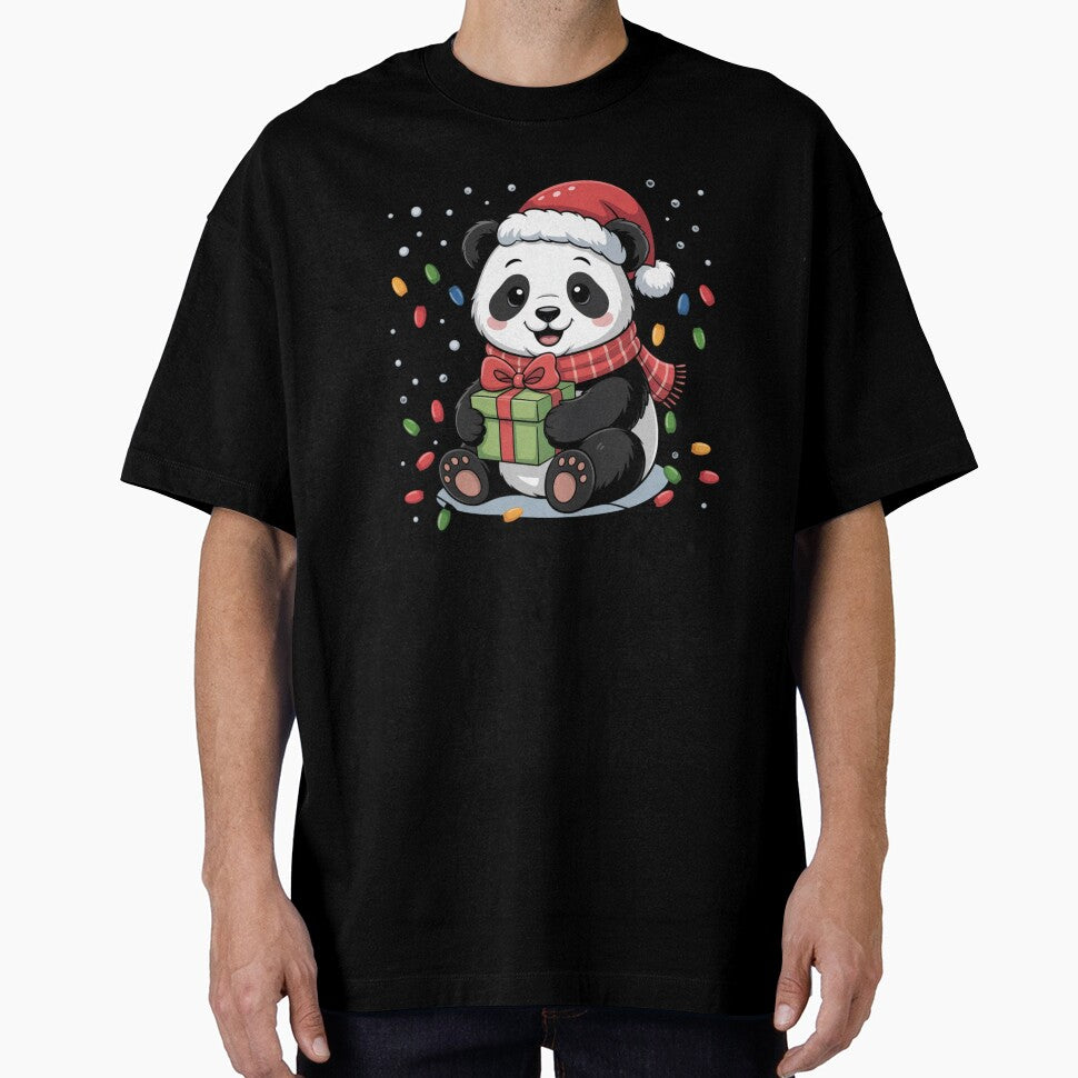 Cute Christmas Panda by NicolasGlowArt