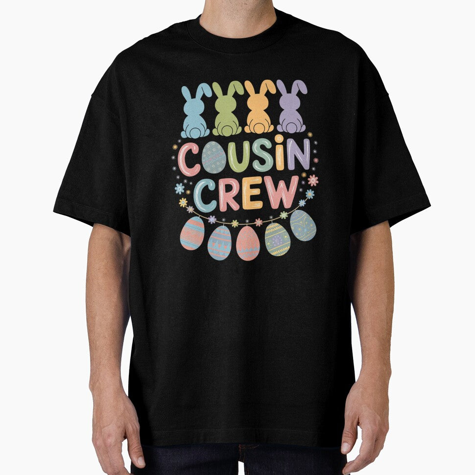 Cousin Crew Cute Bunny Rabbit Matching Easter Day Party by SIGORDESIGN