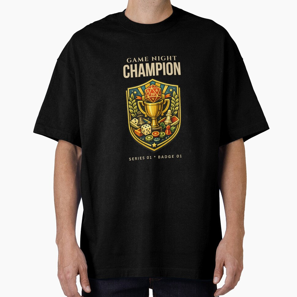 Game Night Champion Board Game Gamer by WitWorksCo