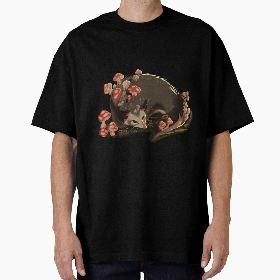 Cute Mushroom Opossum Art by qrfwhislu5