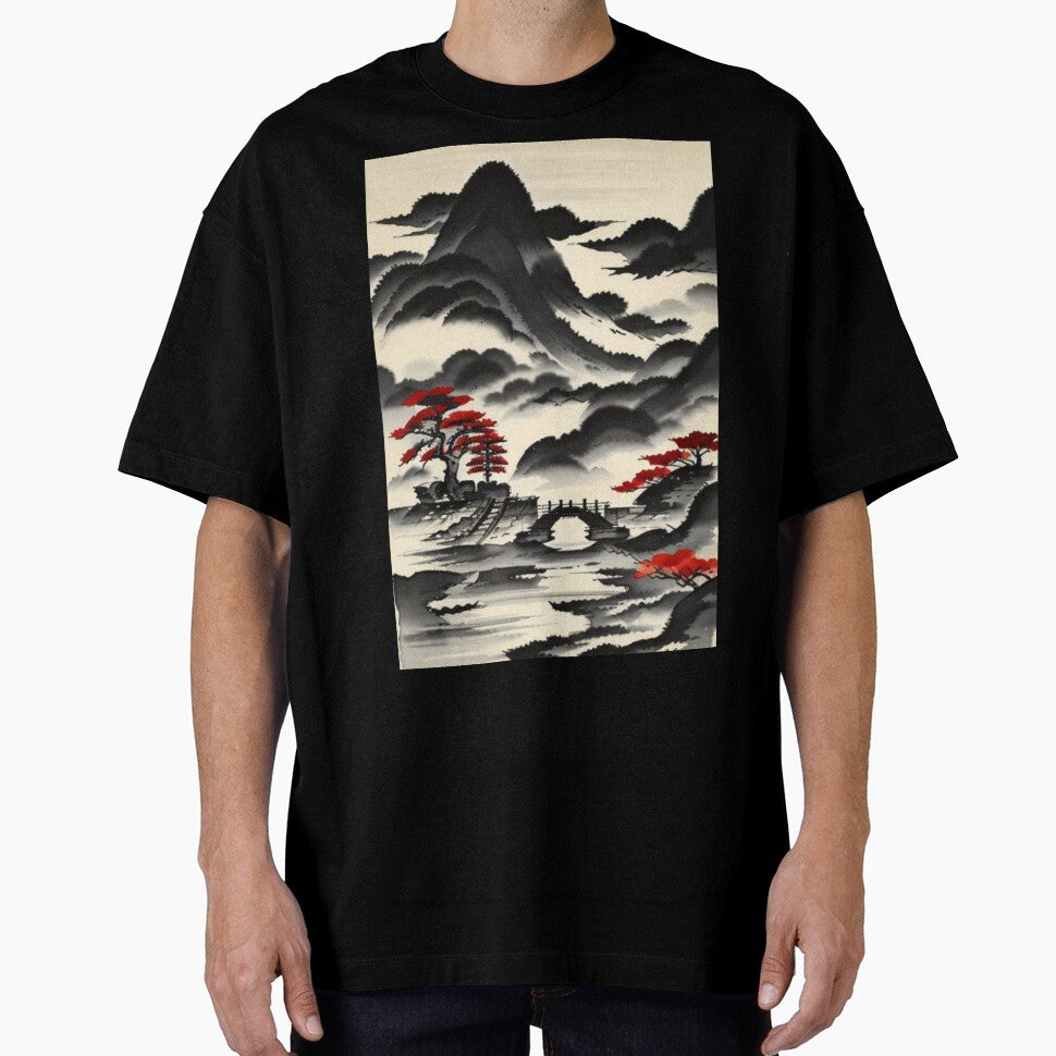 chinese landscape by Avril Rivers