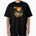 MISO | Creative Mess Funny Artist Cat T-Shirt & Sticker Design by Meow-Attitude