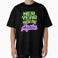 Y2K “New Year. New Me. Again” typo sarcastic design for New Year party by s.artaller