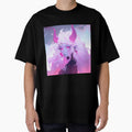 Soft Pink Cute but Creepy Demon Anime Girl by bubblegoth