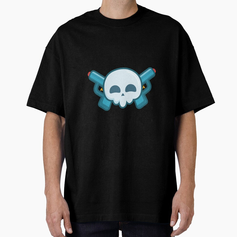 Skull with guns by inksycutsy
