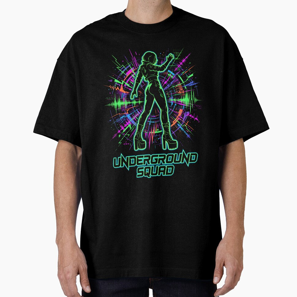 Cyberpunk Acid Techno Underground Squad Rave by SplashTastic