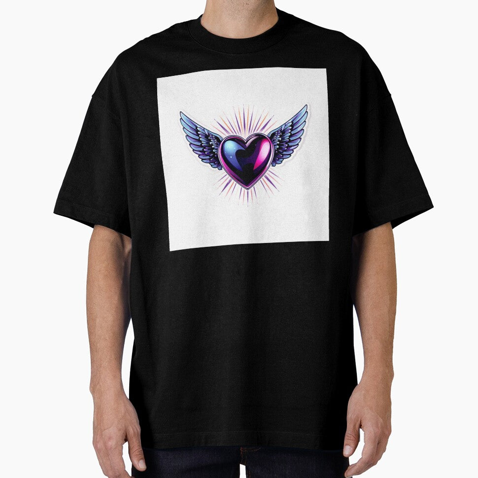 Y2K Aesthetic Chrome Heart Sticker Cyberpunk 2000s by Gulele7