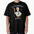 Outnumbered By Boys Cute Duck Baseball Gamer Dinosaur Mama by haitrieuic96