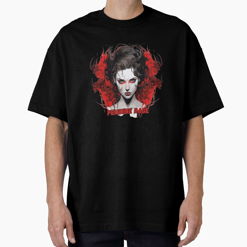 Feminine Rage Dark Feminine Woman Illustration by LazyButGenius