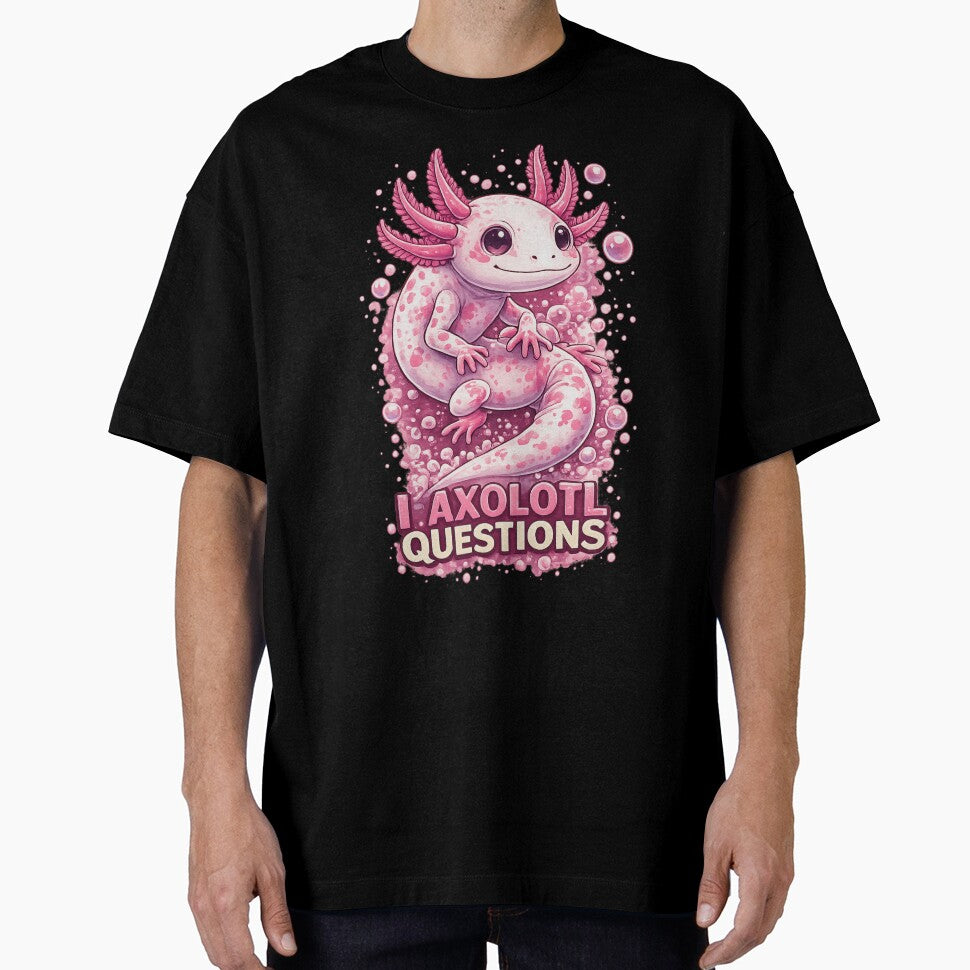 I Axolotl Questions – Cute Curious Axolotl in Soft Minimal Pastel Aesthetic by Pickachoo