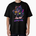 Cute But Competitive Dragon Pickleball Fire Neon Art by Xemora